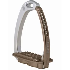 Tech Stirrups Stijgbeugels Venice Sloped Evo Swarovski Zilver/Bruin