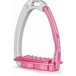 Tech Stirrups Stijgbeugels Venice Sloped EVO Zilver/Roze