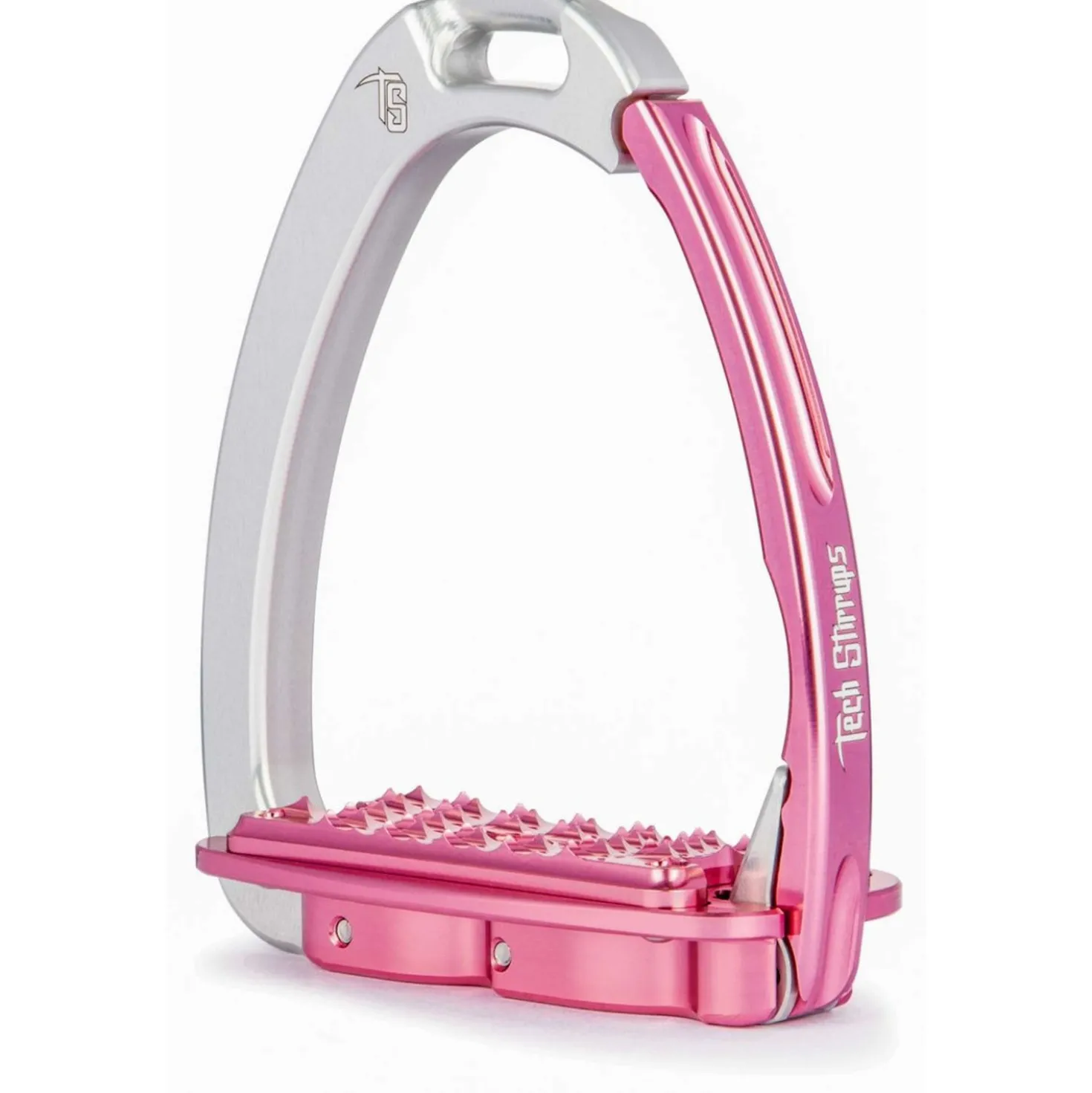 Tech Stirrups Stijgbeugels Venice Sloped EVO Zilver/Roze
