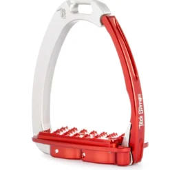 Tech Stirrups Stijgbeugels Venice Sloped EVO Zilver/Rood