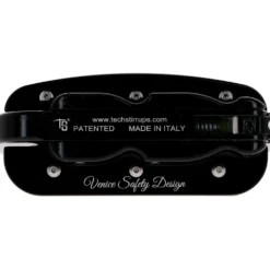Tech Stirrups Stijgbeugels Venice Sloped Evo Swarovski Zwart/Zwart