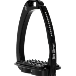 Tech Stirrups Stijgbeugels Venice Sloped Evo Swarovski Zwart/Zwart