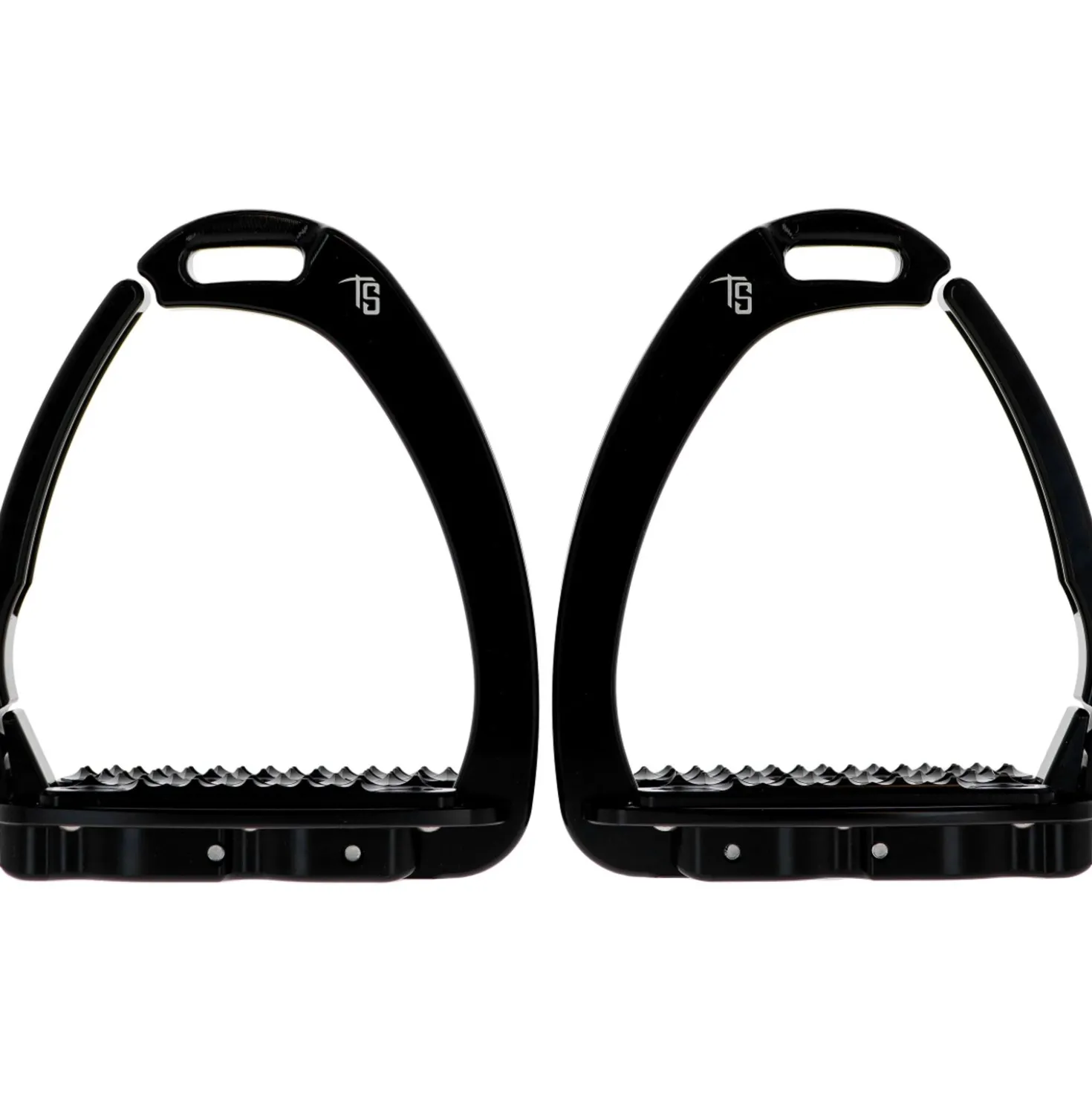 Tech Stirrups Stijgbeugels Venice Sloped Evo Swarovski Zwart/Zwart
