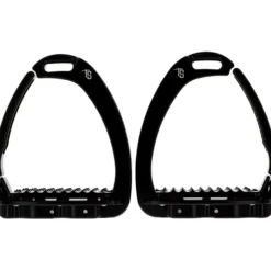 Tech Stirrups Stijgbeugels Venice Plus Swarovski Dressuur Zwart/Zwart