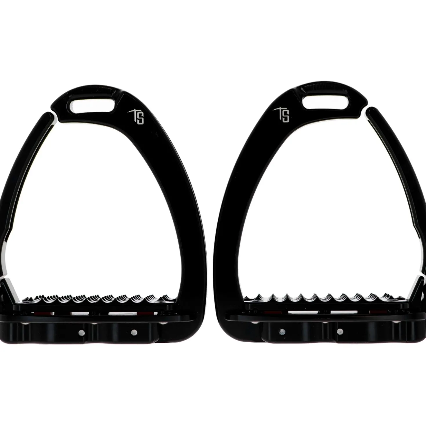 Tech Stirrups Stijgbeugels Venice Plus Swarovski Dressuur Zwart/Zwart