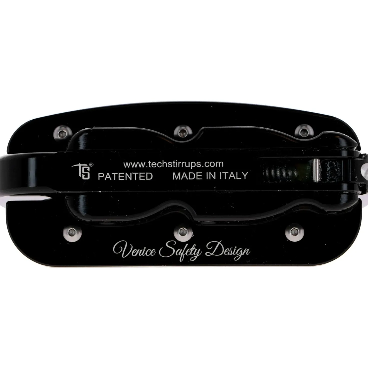 Tech Stirrups Stijgbeugels Venice Plus Swarovski Dressuur Zwart/Zwart