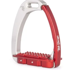 Tech Stirrups Stijgbeugels Venice Children Zilver/Rood