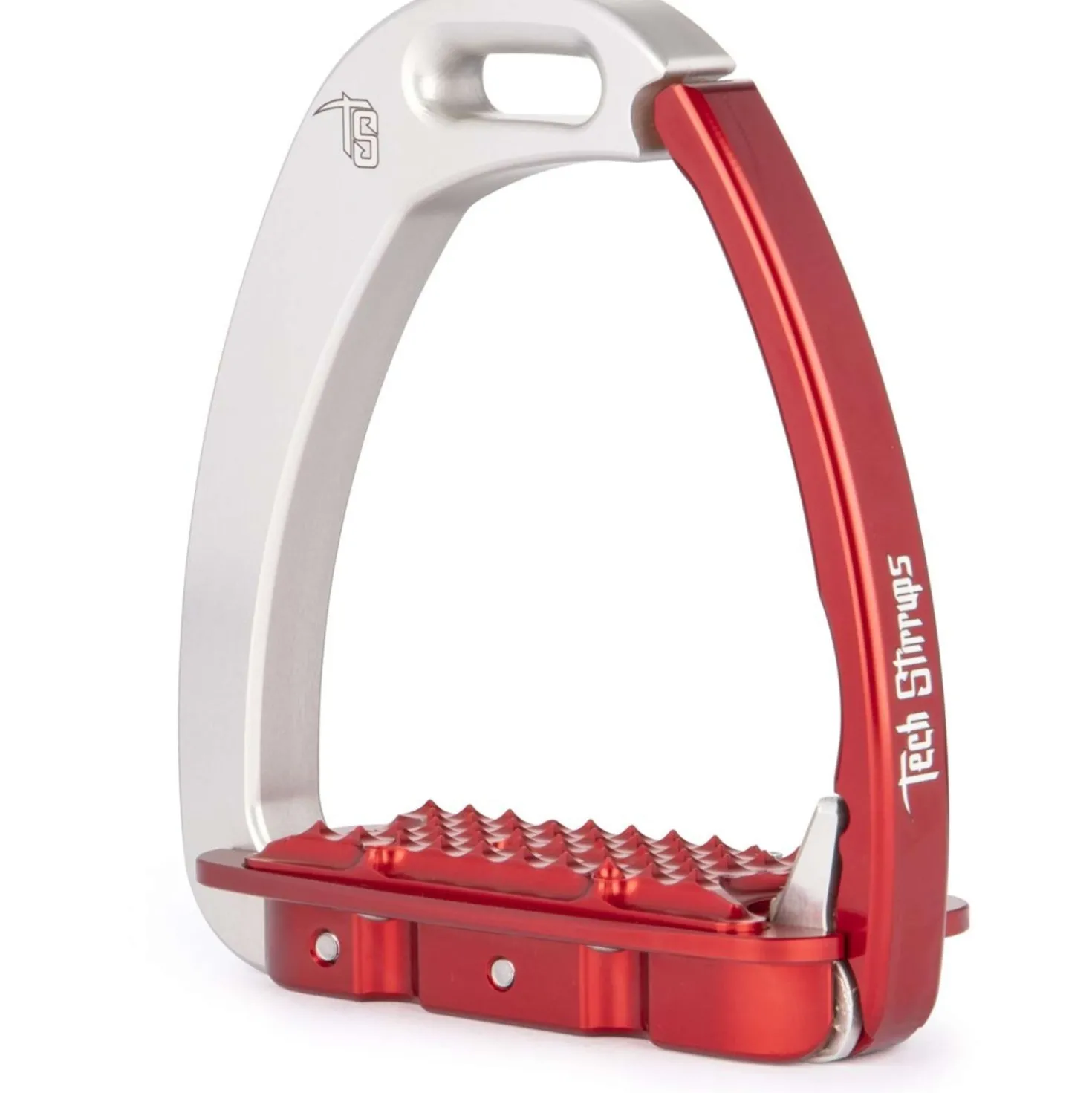 Tech Stirrups Stijgbeugels Venice Children Zilver/Rood