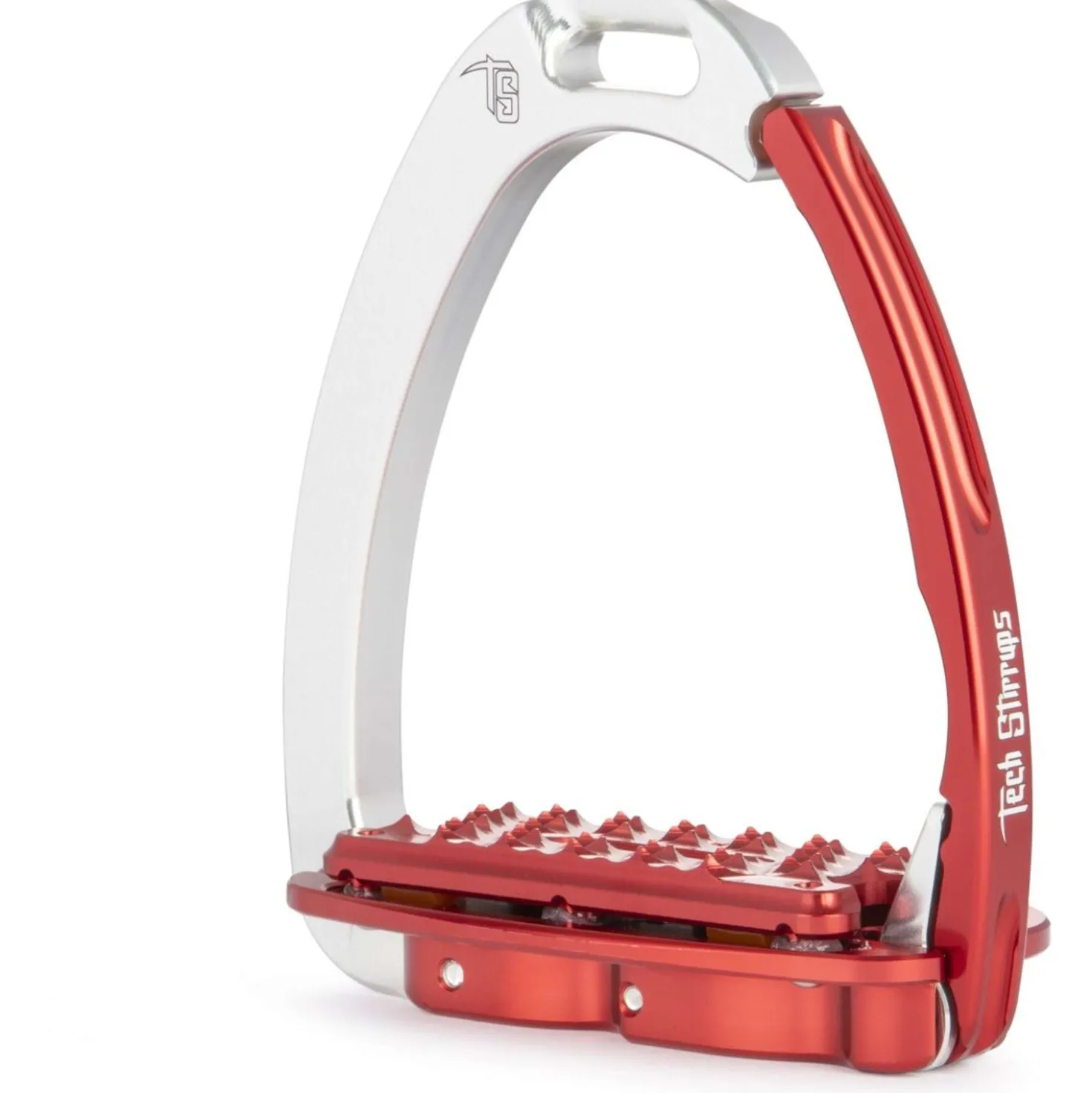 Tech Stirrups Stijgbeugels Venice Plus EVO Zilver/Rood