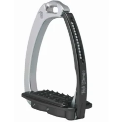 Tech Stirrups Stijgbeugels Venice Sloped Evo Swarovski Zilver/Zwart