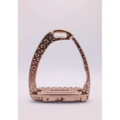 Tech Stirrups Stijgbeugels Venice Children Leopard Rosegold