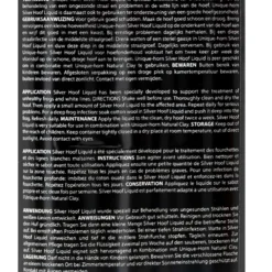 Unique-horn Hoof Care Silver Hoof Liquid Zilver