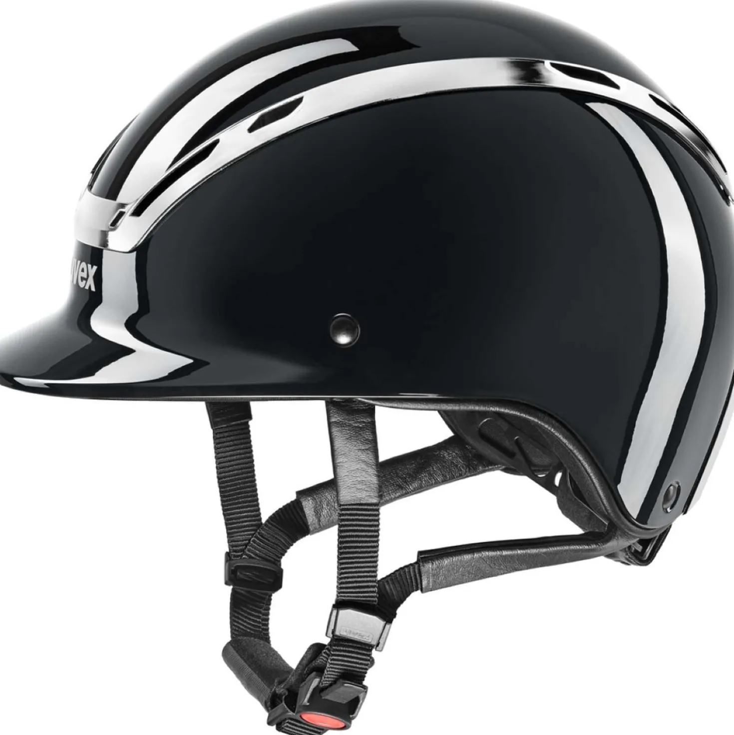 Uvex Cap Exxeed Shiny Chrome Zwart