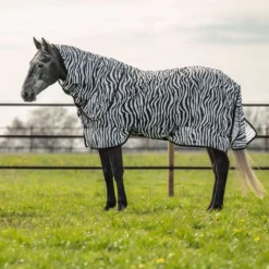 Velder Horsewear Essentials Vliegendeken met Hals Zebra Zwart/Wit