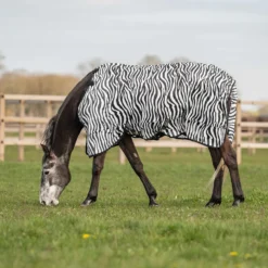 Velder Horsewear Essentials Vliegendeken met Hals Zebra Zwart/Wit