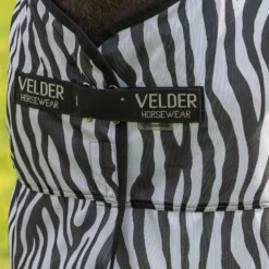 Velder Horsewear Essentials Pony Vliegendeken met Hals Zebra Zwart/Wit