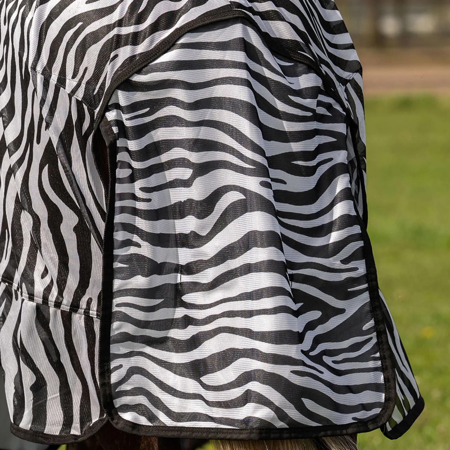Velder Horsewear Essentials Pony Vliegendeken met Hals Zebra Zwart/Wit