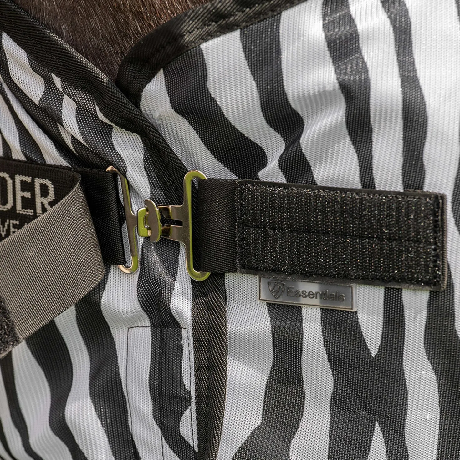 Velder Horsewear Essentials Pony Vliegendeken met Hals Zebra Zwart/Wit