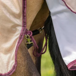 Velder Horsewear Essentials Pony Vliegendeken Mesh met Hals Earth Grey