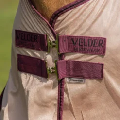 Velder Horsewear Essentials Pony Vliegendeken Mesh met Hals Earth Grey
