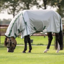 Velder Horsewear Essentials Pony Vliegendeken Mesh met Hals Zilver