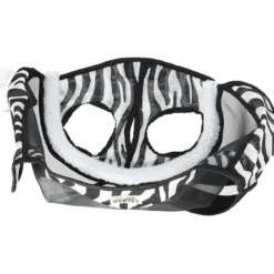 Velder Horsewear Essentials Vliegenmasker Zebra zonder Oren Zwart/Wit