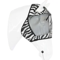 Velder Horsewear Essentials Vliegenmasker Zebra zonder Oren Zwart/Wit