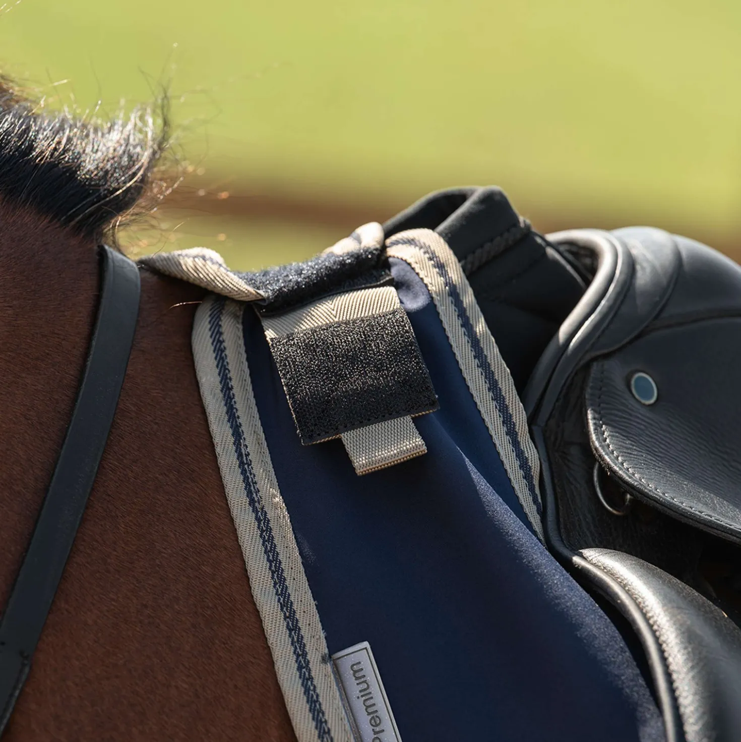 Velder Horsewear Essentials Uitrijdeken Navy/Dune