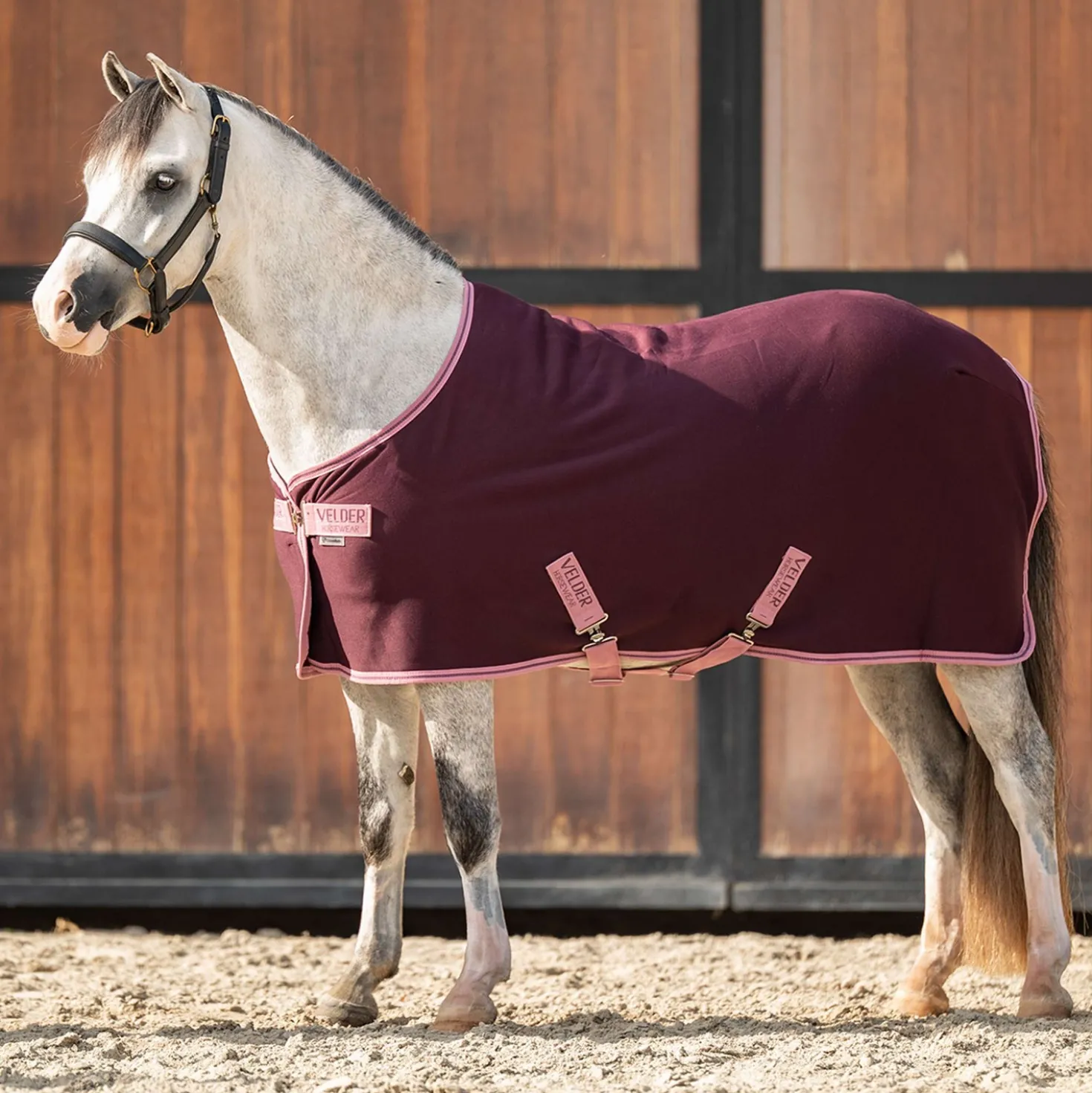 Velder Horsewear Essentials Pony Cooler Rug Plum Brown