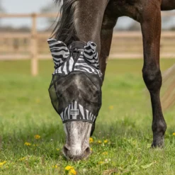 Velder Horsewear Essentials Vliegenmasker Zebra met Oren Zwart/Wit