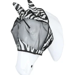 Velder Horsewear Essentials Vliegenmasker Zebra met Oren Zwart/Wit