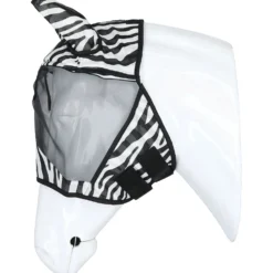 Velder Horsewear Essentials Vliegenmasker Zebra met Oren Zwart/Wit
