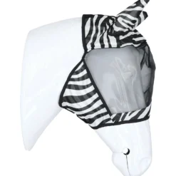 Velder Horsewear Essentials Vliegenmasker Zebra met Oren Zwart/Wit