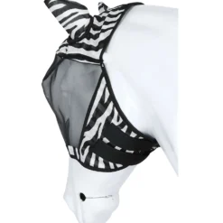 Velder Horsewear Essentials Vliegenmasker Zebra met Oren Zwart/Wit