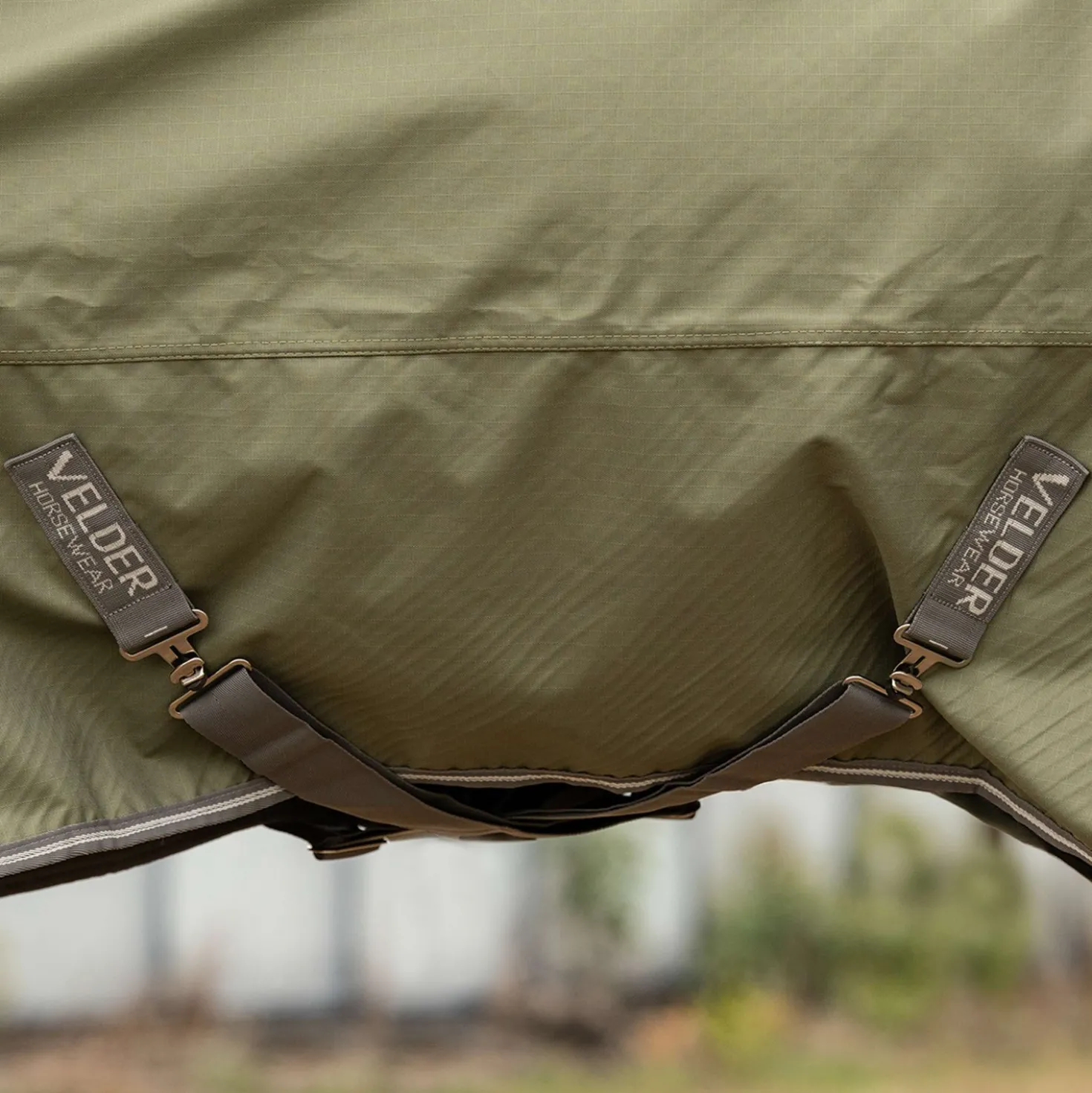 Velder Horsewear Essentials Ripstop Turnout Rug 600D 0g Olive Green