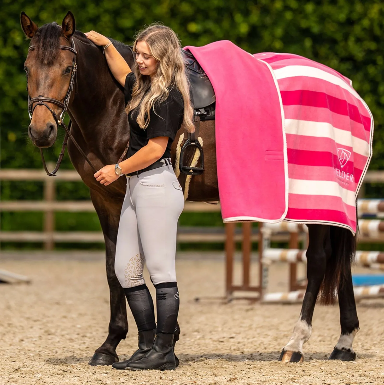 Velder Horsewear Premium Cooler VelvetTouch Dusty Rose