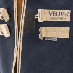 Velder Horsewear Premium Deluxe Fleece Cooler with Collar Navy/Check