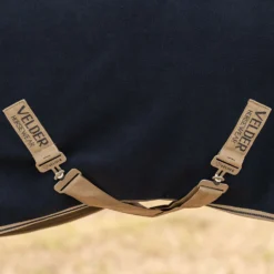Velder Horsewear Premium Deluxe Fleece Cooler with Collar Navy/Check