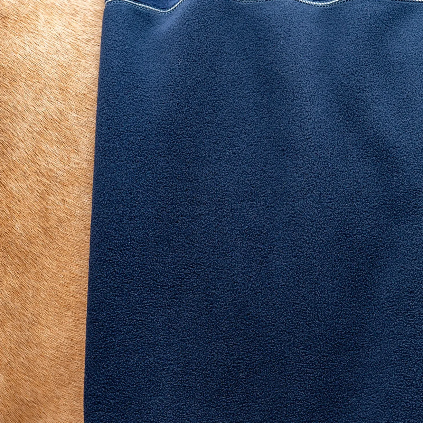 Velder Horsewear Premium Deluxe Fleece Cooler Rug Navy