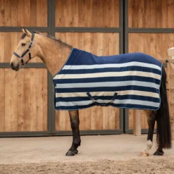 Velder Horsewear Premium Deluxe Fleece Cooler Rug Navy