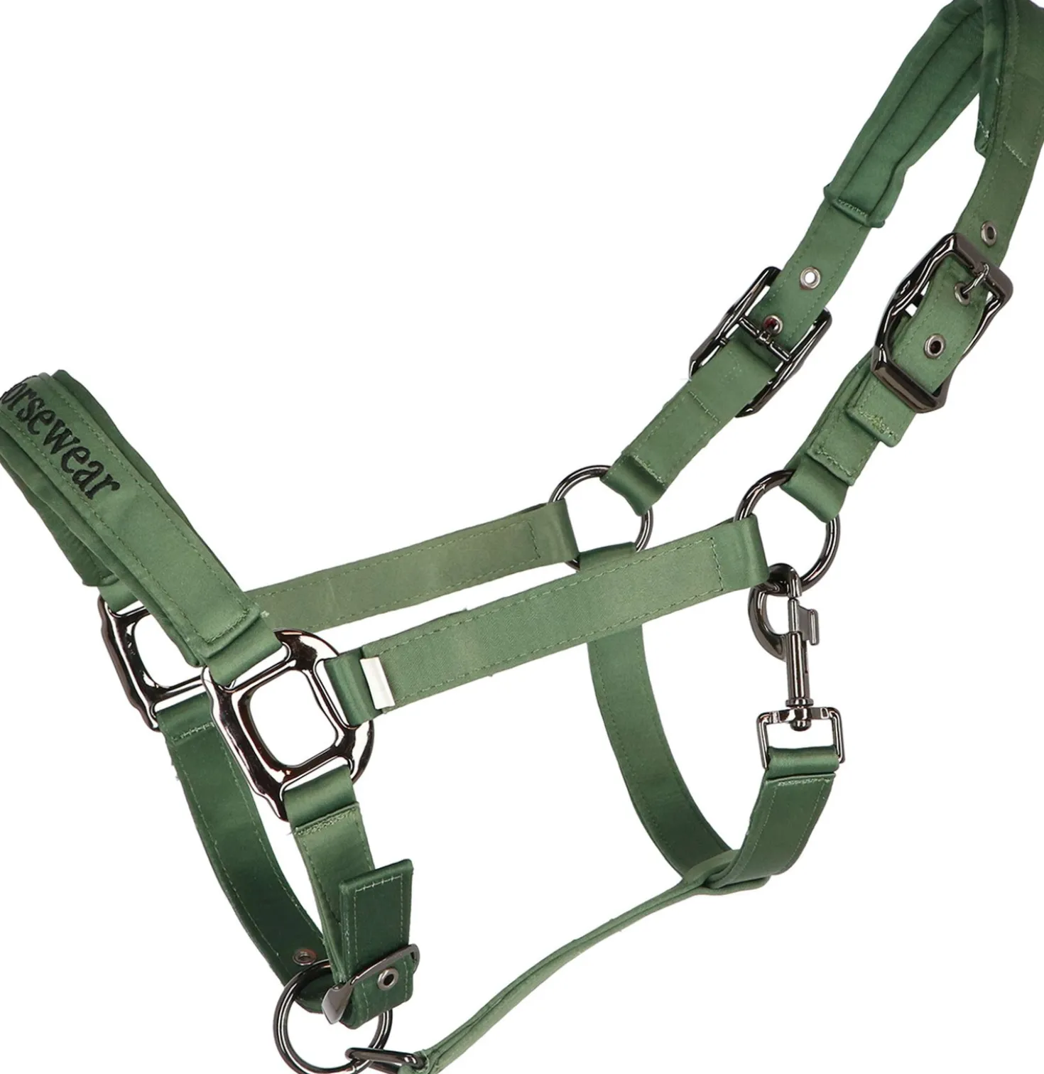 Velder Horsewear Premium Halster Satin Glow Olive Mist