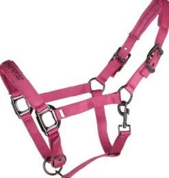 Velder Horsewear Premium Halster Satin Glow Dutch Raspberry