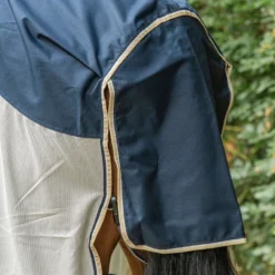 Velder Horsewear Premium Pony Vliegendeken Waterproof-Top Navy/Pearl Silver
