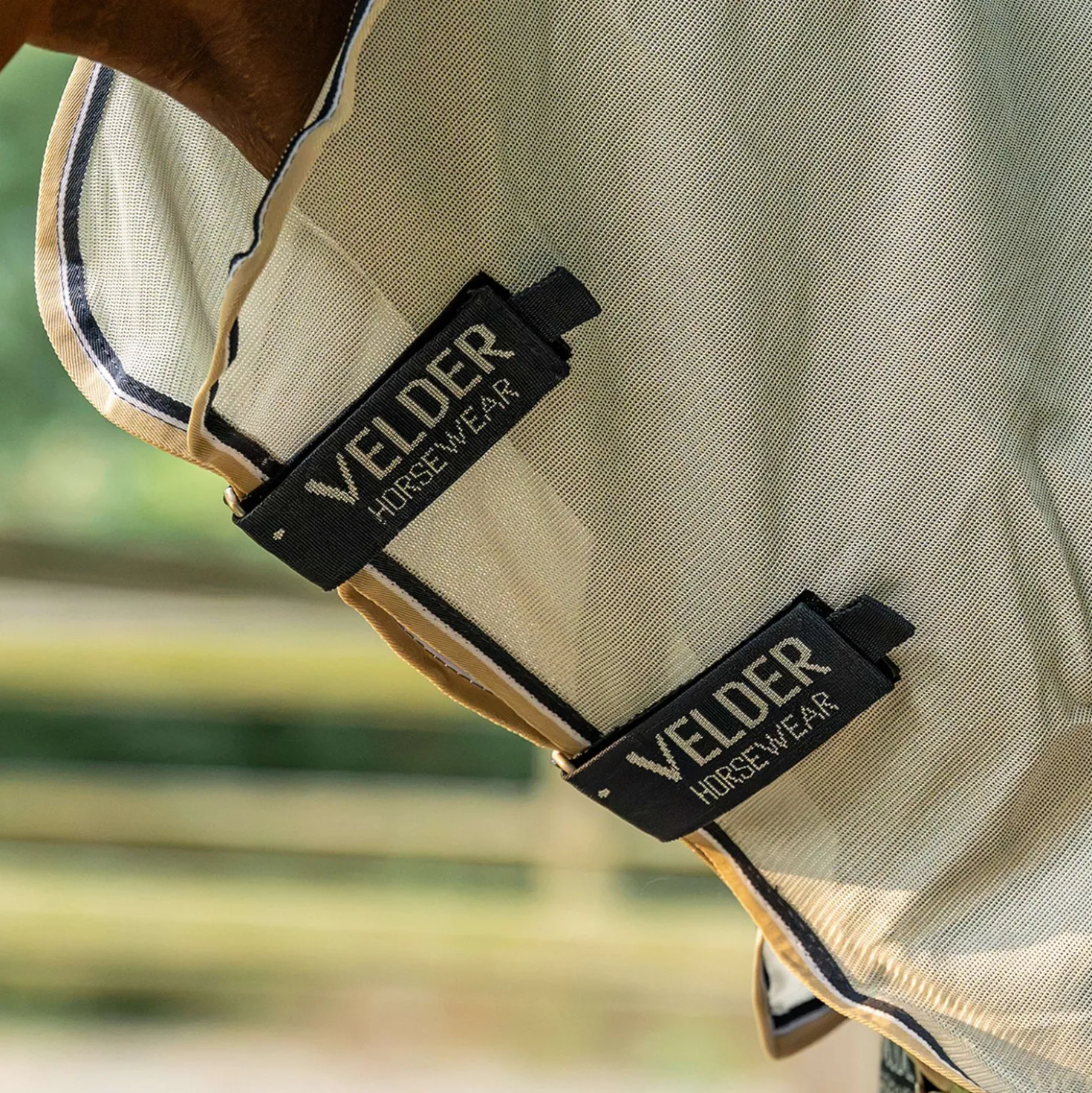 Velder Horsewear Premium Pony Vliegendeken Waterproof-Top Navy/Pearl Silver