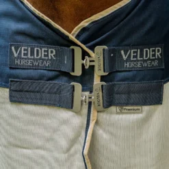 Velder Horsewear Premium Pony Vliegendeken Waterproof-Top Navy/Pearl Silver