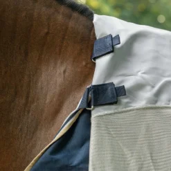Velder Horsewear Premium Pony Vliegendeken Waterproof-Top Navy/Pearl Silver
