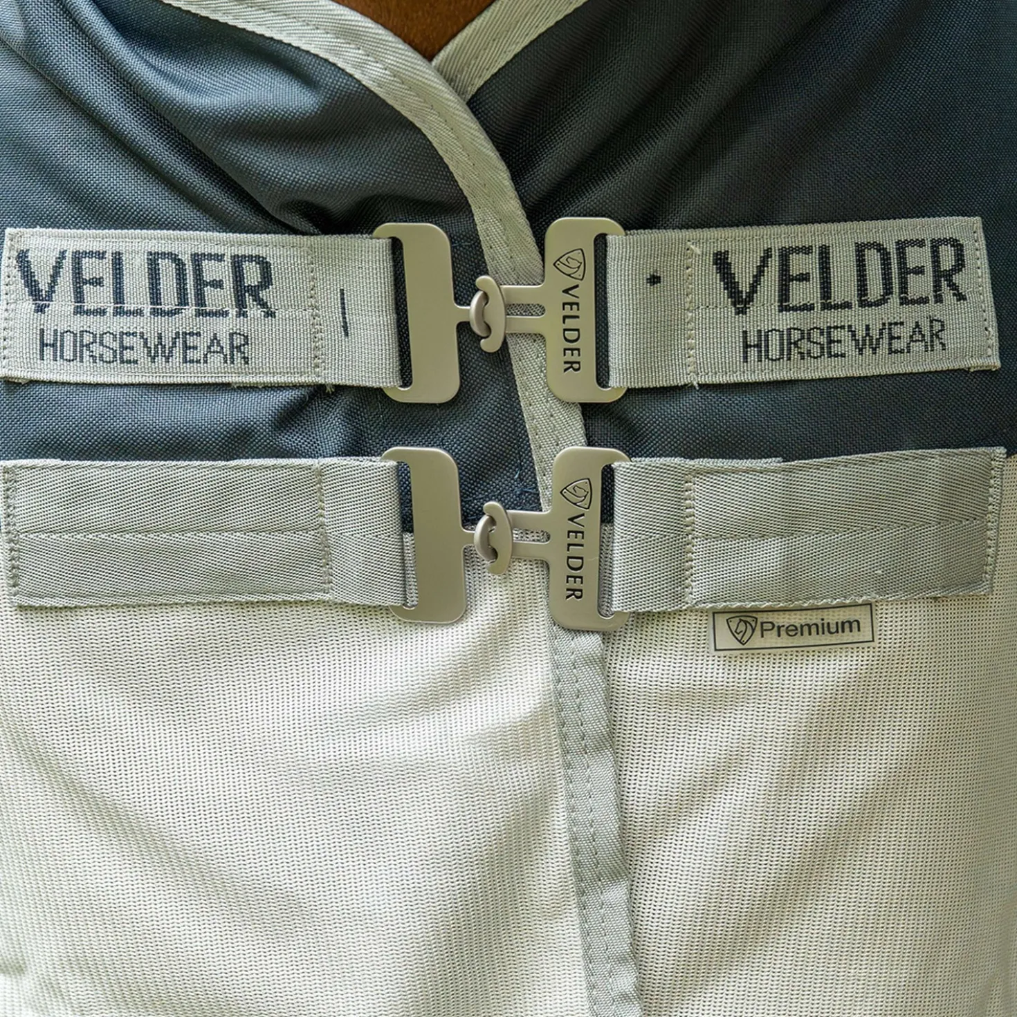 Velder Horsewear Premium Pony Vliegendeken Rainless Summer Navy/Field Grey
