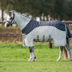Velder Horsewear Premium Pony Vliegendeken Rainless Summer Navy/Field Grey