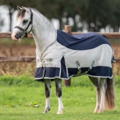 Velder Horsewear Premium Pony Vliegendeken Rainless Fall Navy/Pearl Silver
