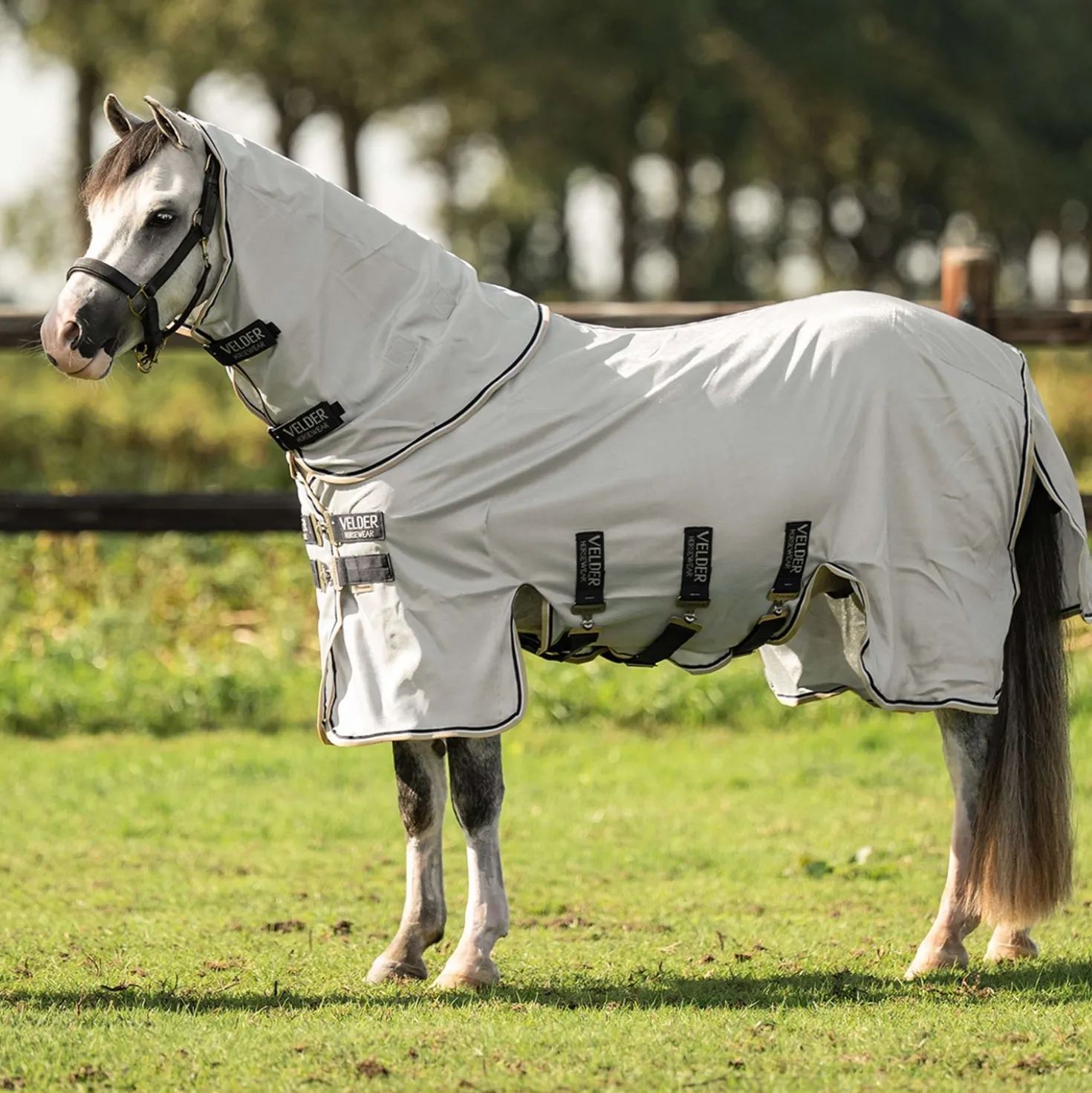 Velder Horsewear Premium Pony Vliegendeken Pearl Grey